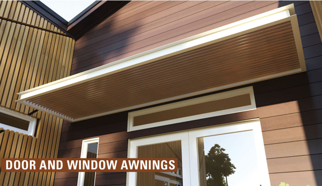 Doors and window awnings